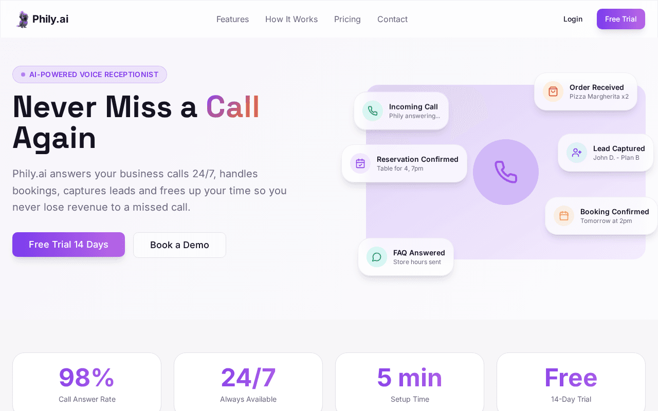 Screenshot of phily.ai
