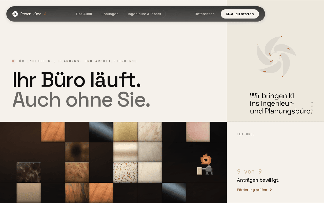 Screenshot of phoenixone.ai
