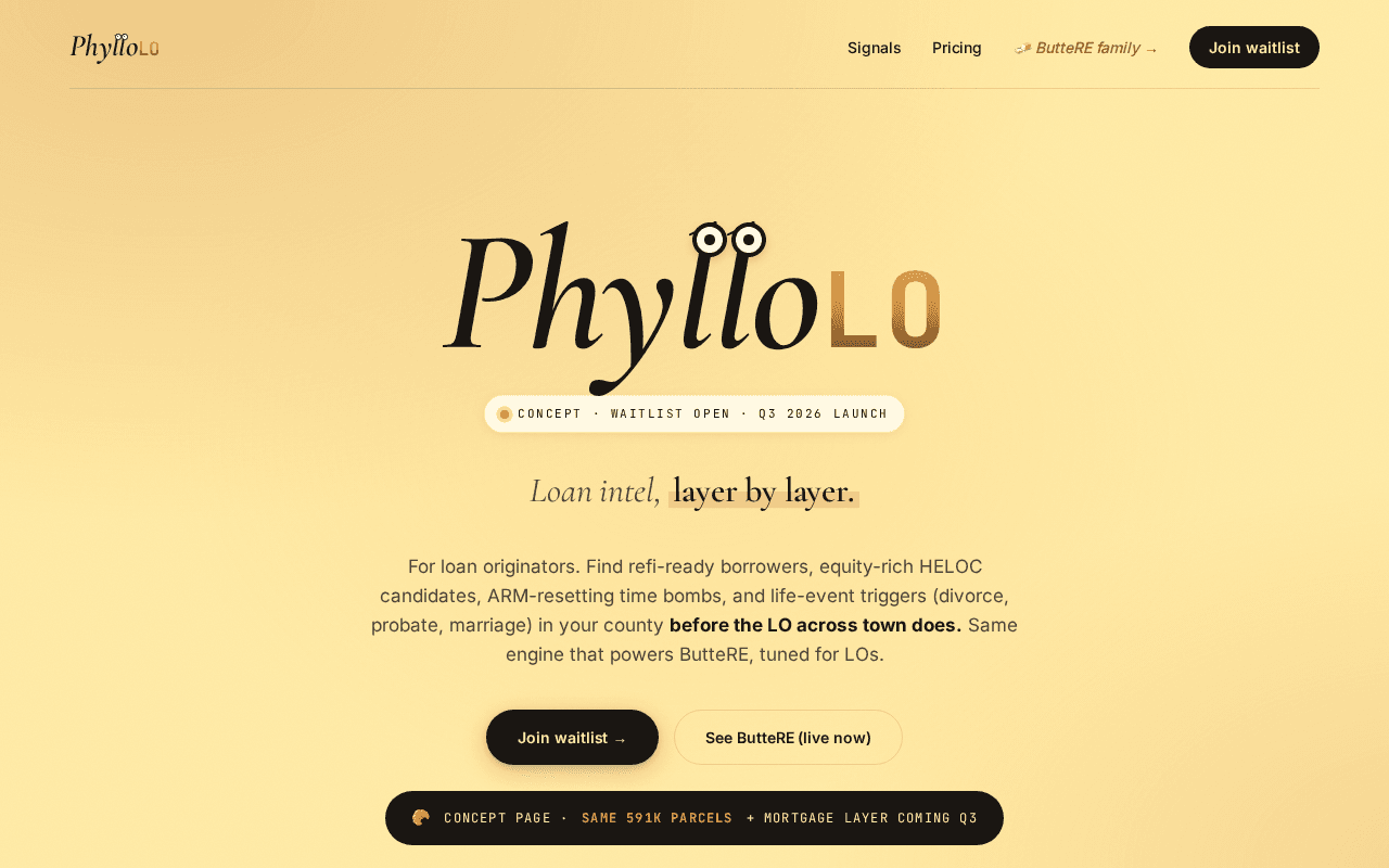 Screenshot of phyllo.ai