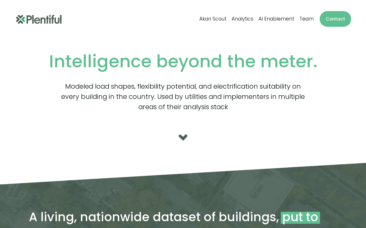 Screenshot of plentiful.ai