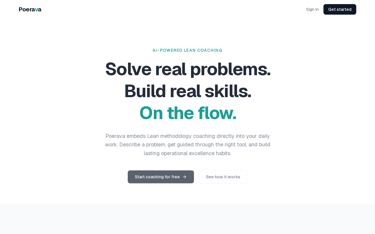 Screenshot of poerava.ai