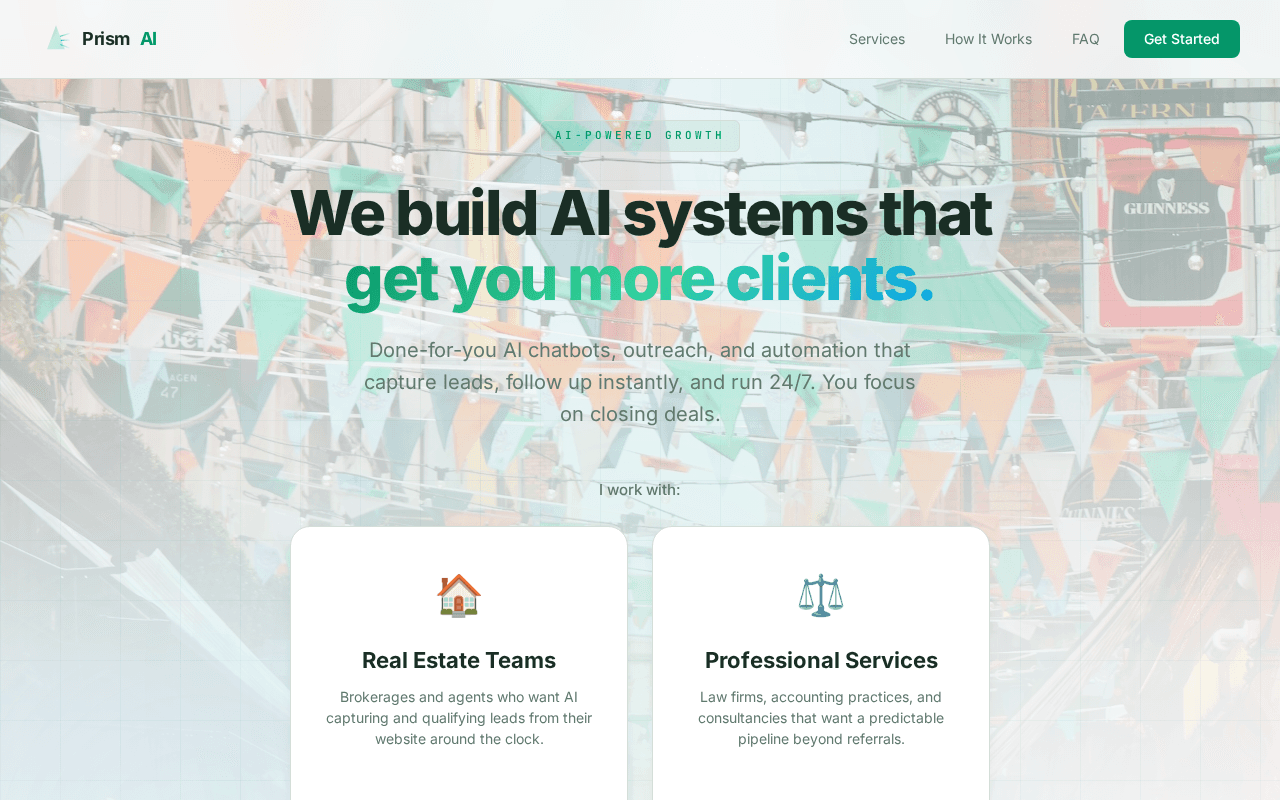 Screenshot of prismsuite.ai