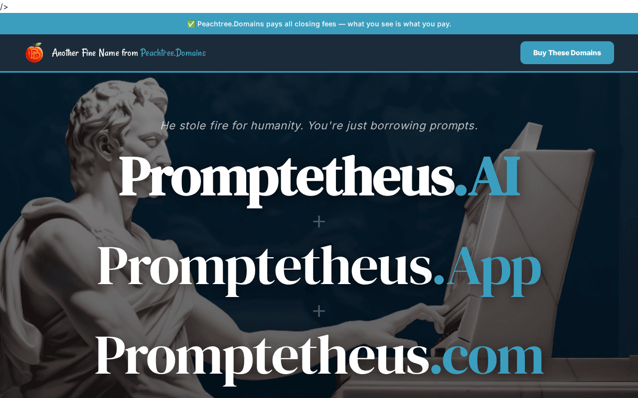 Screenshot of promptetheus.ai