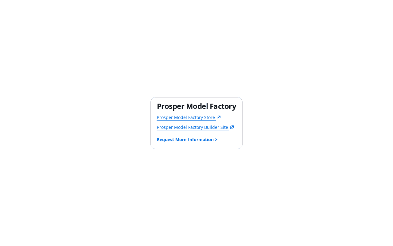 Screenshot of prospermodelfactory.ai