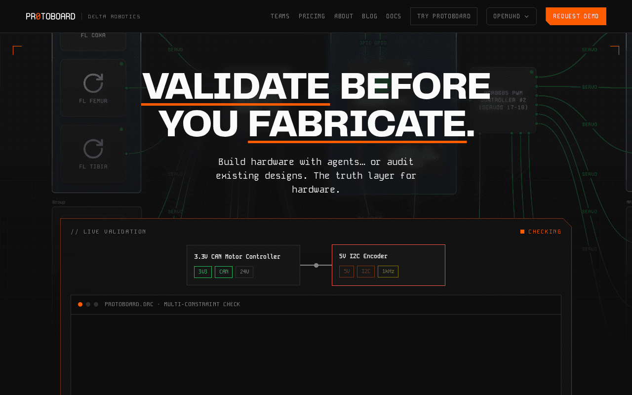 Screenshot of protoboard.ai