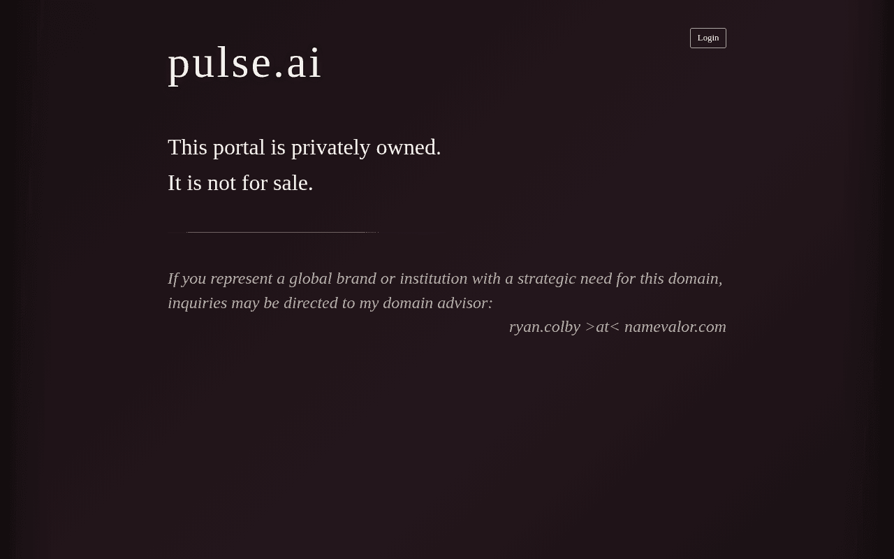 Screenshot of pulse.ai