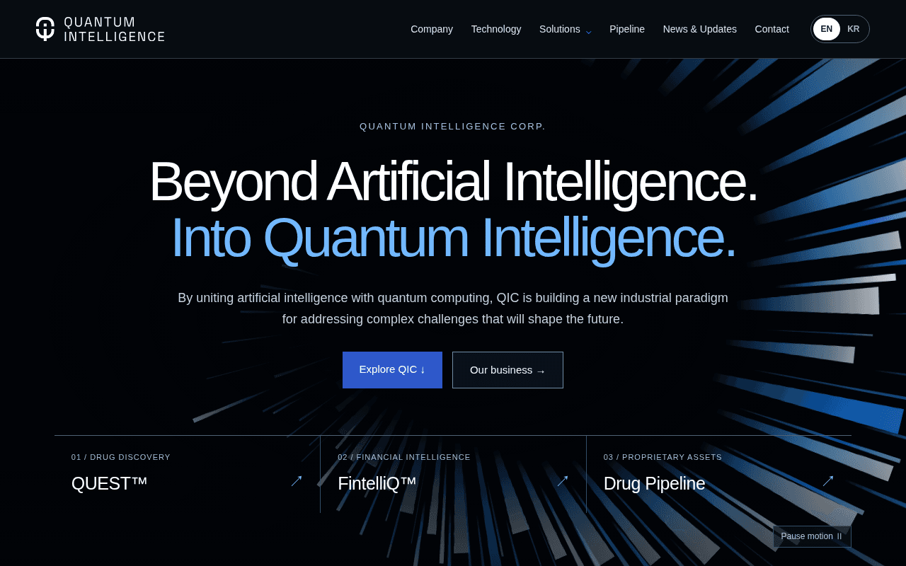 Screenshot of qic.ai