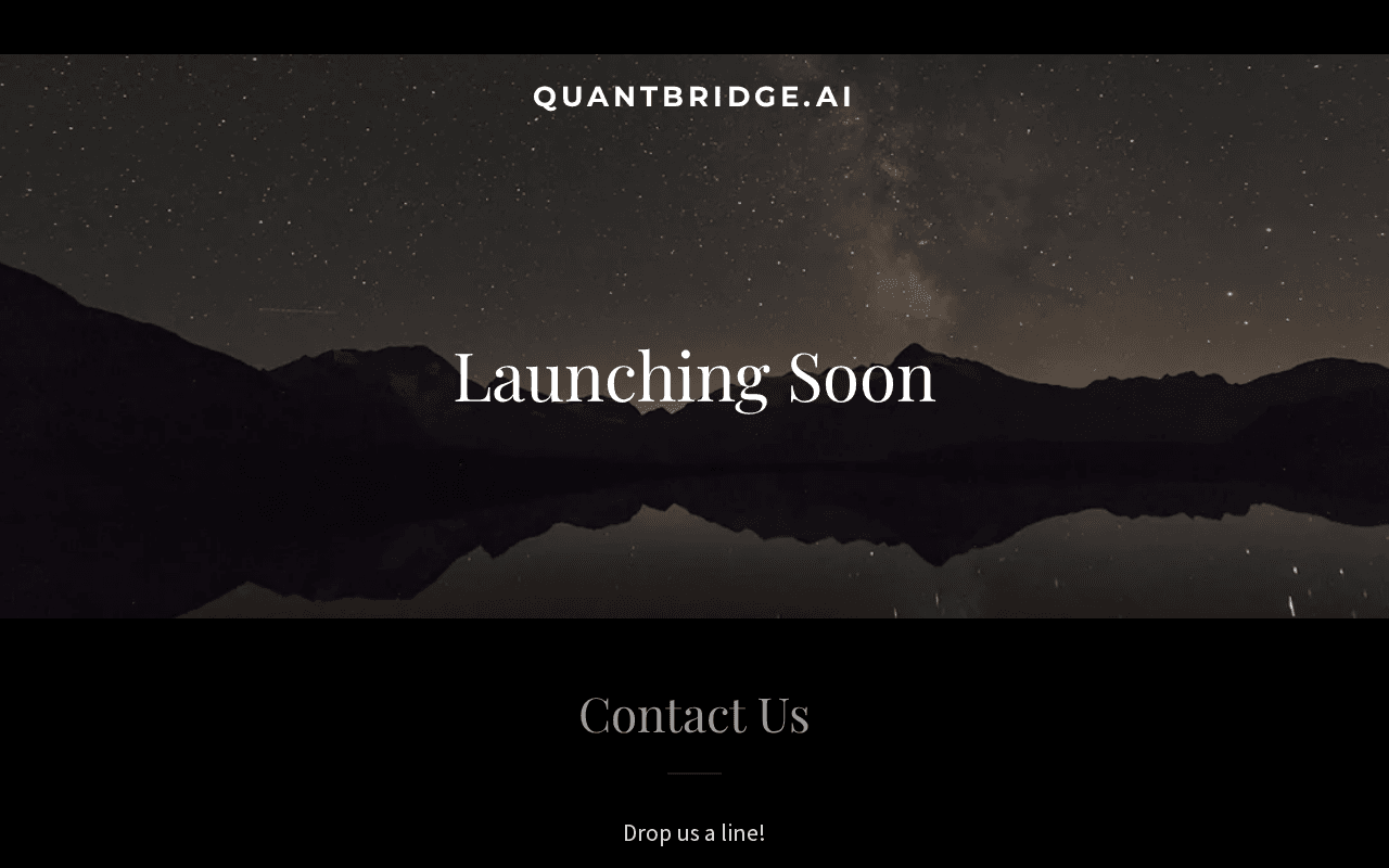 Screenshot of quantbridge.ai
