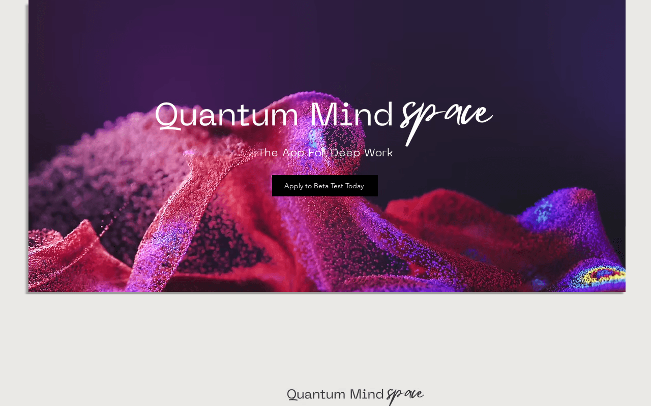 Screenshot of quantummindspace.ai