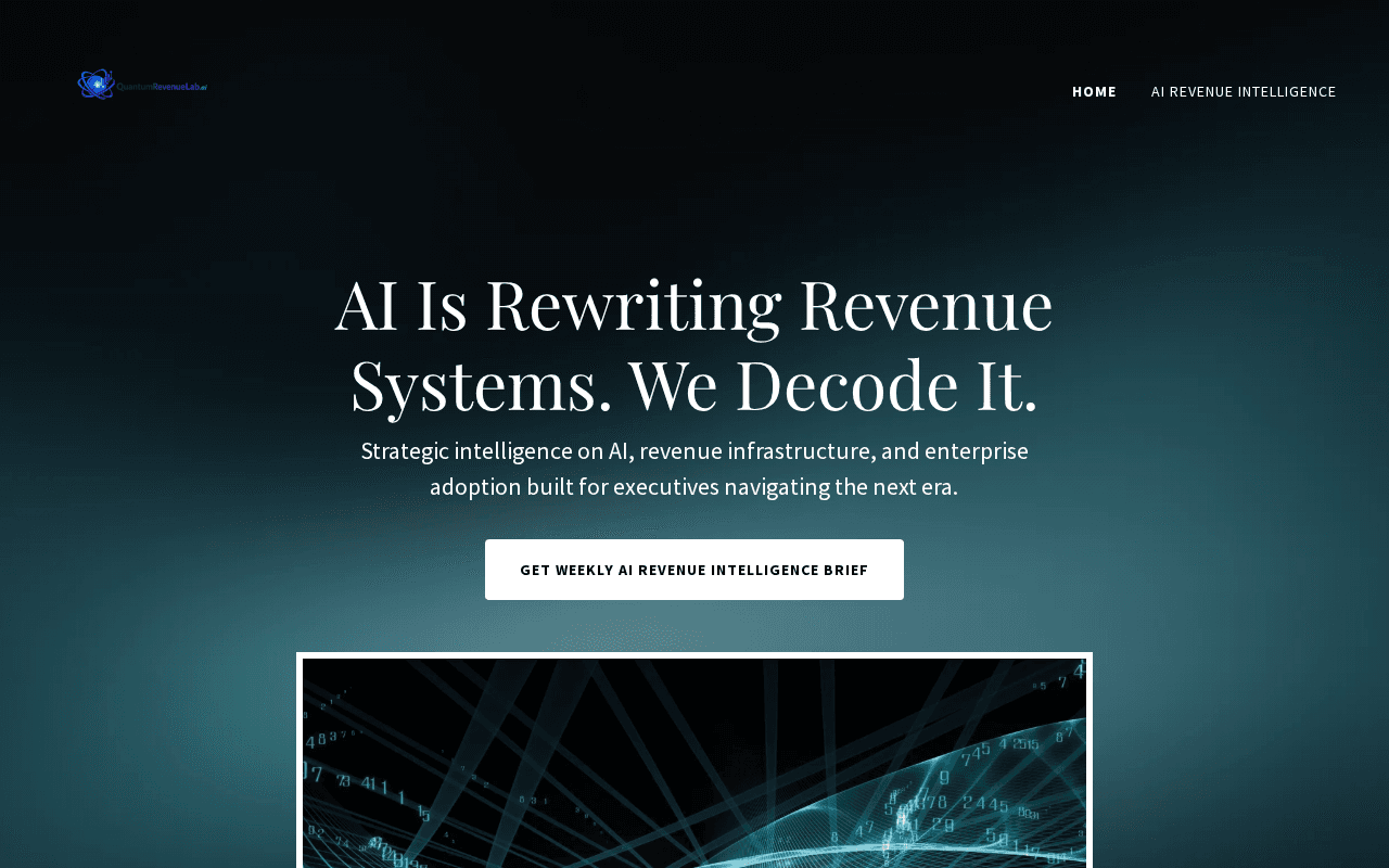 Screenshot of quantumrevenuelab.ai
