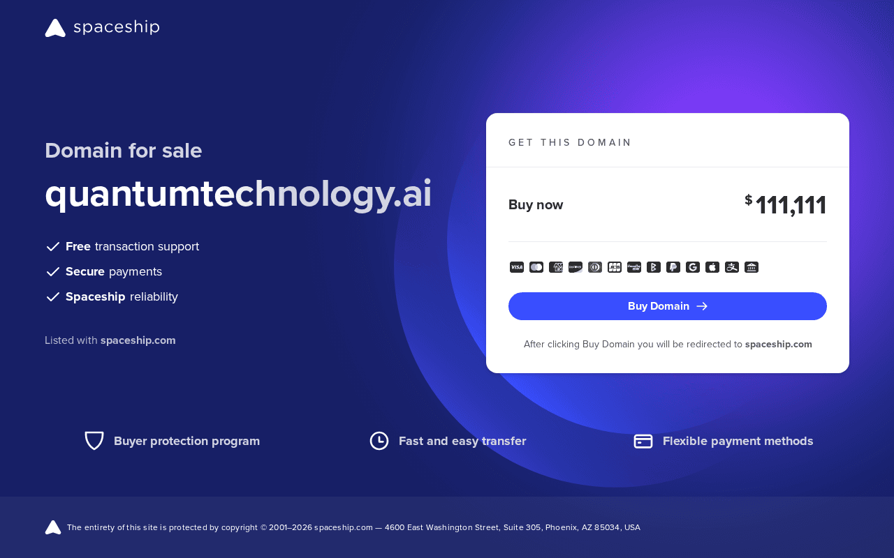 Screenshot of quantumtechnology.ai
