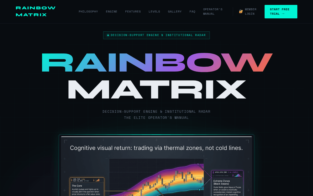 Screenshot of rainbowmatrix.ai