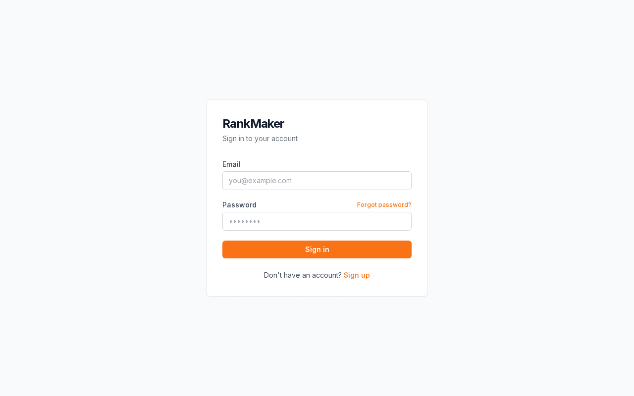 Screenshot of rankmaker.ai