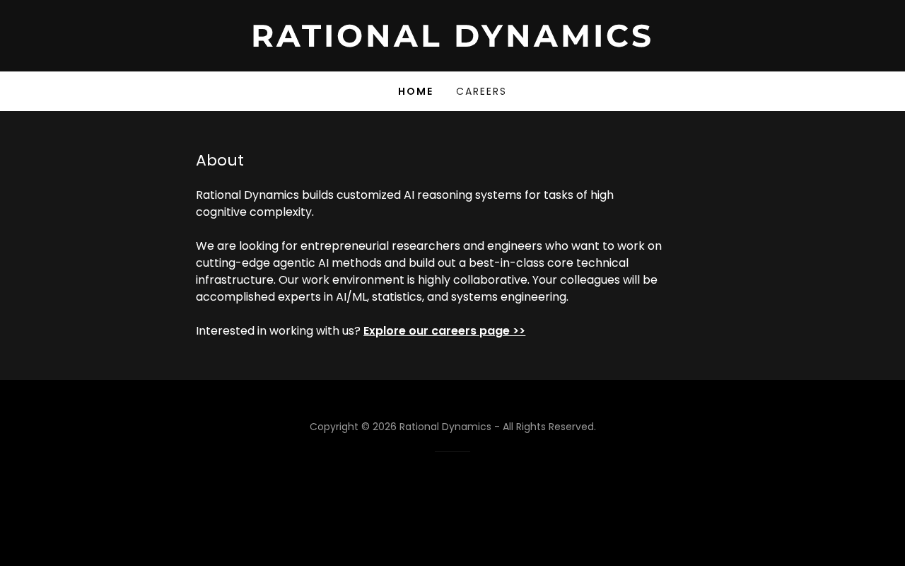Screenshot of rationaldynamics.ai