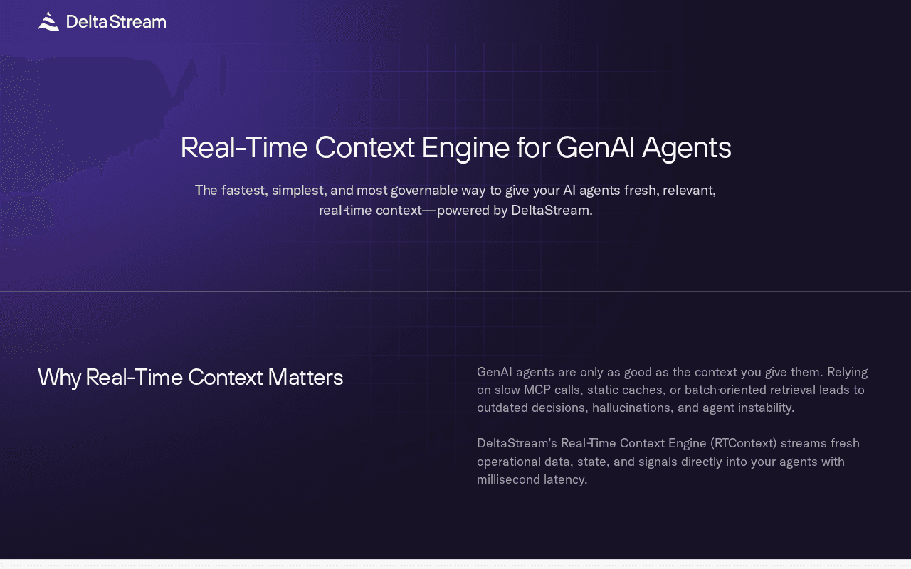 Screenshot of realtimecontext.ai