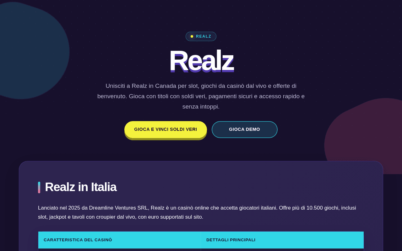 Screenshot of realz.ai