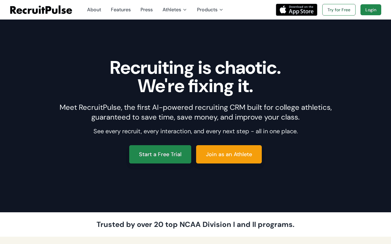 Screenshot of recruitpulse.ai