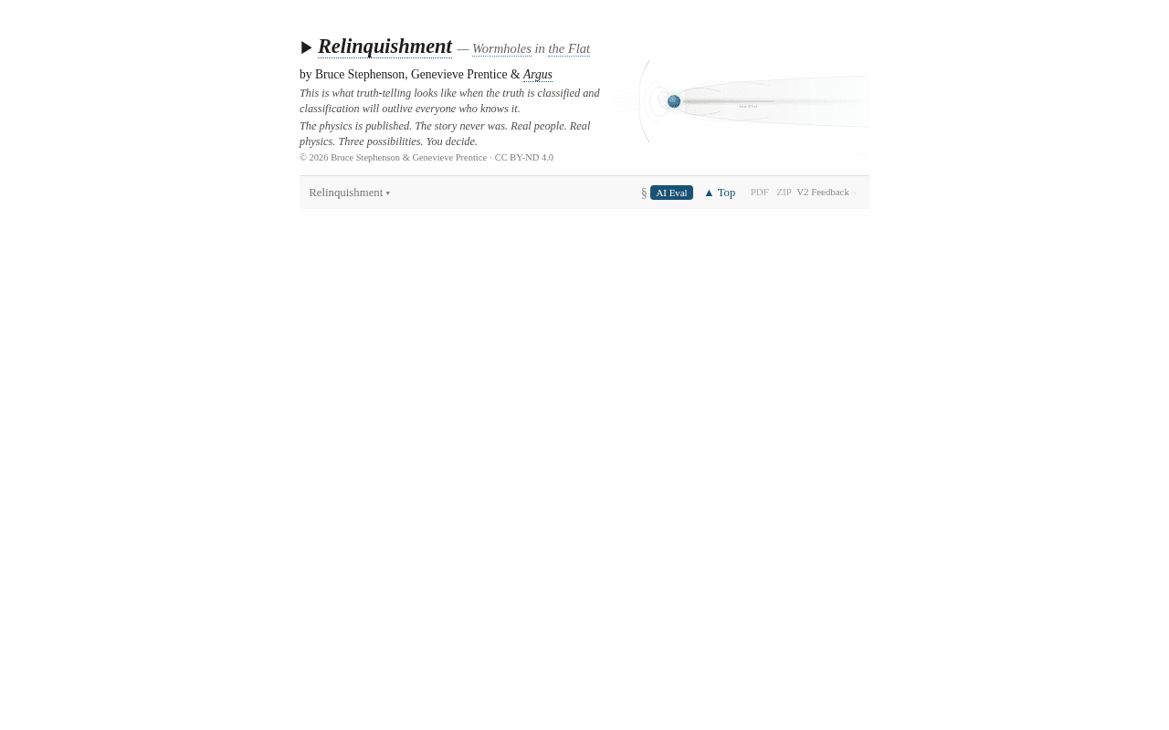 Screenshot of relinquishment.ai