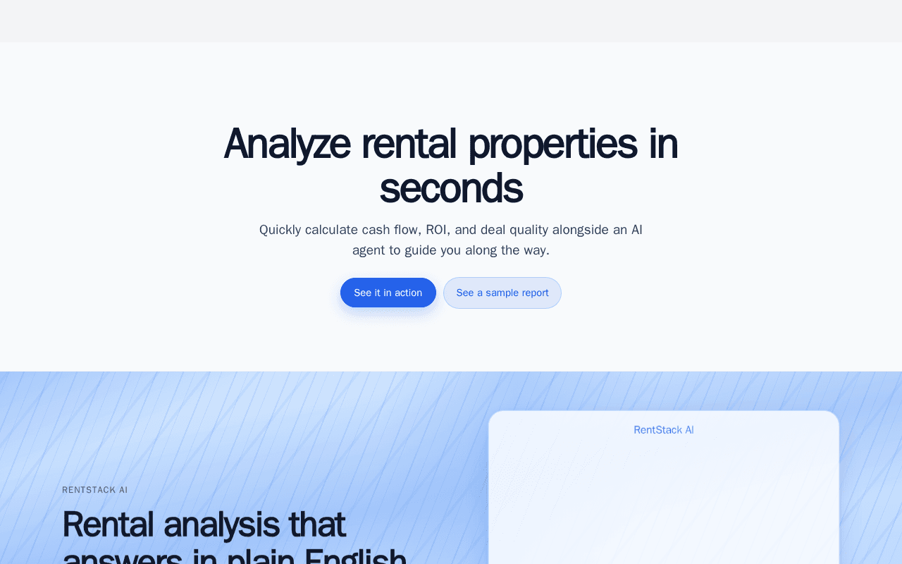 Screenshot of rentstack.ai