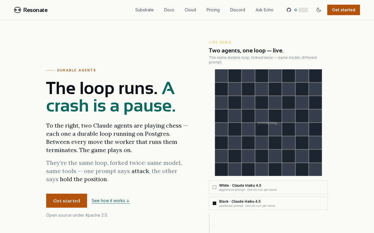 Screenshot of resonatehq.ai