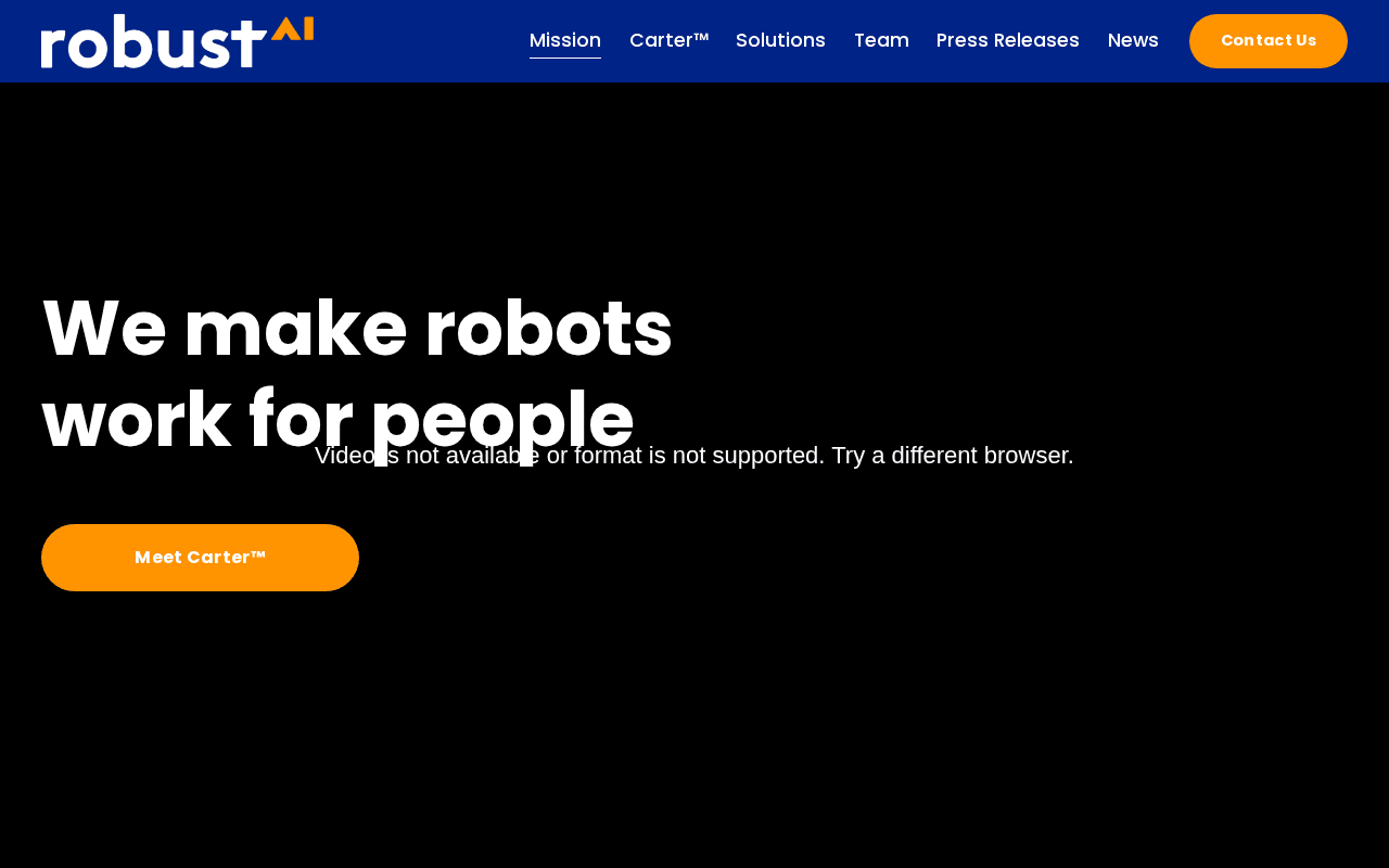 Screenshot of robust.ai