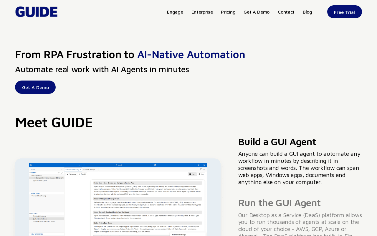 Screenshot of runguide.ai