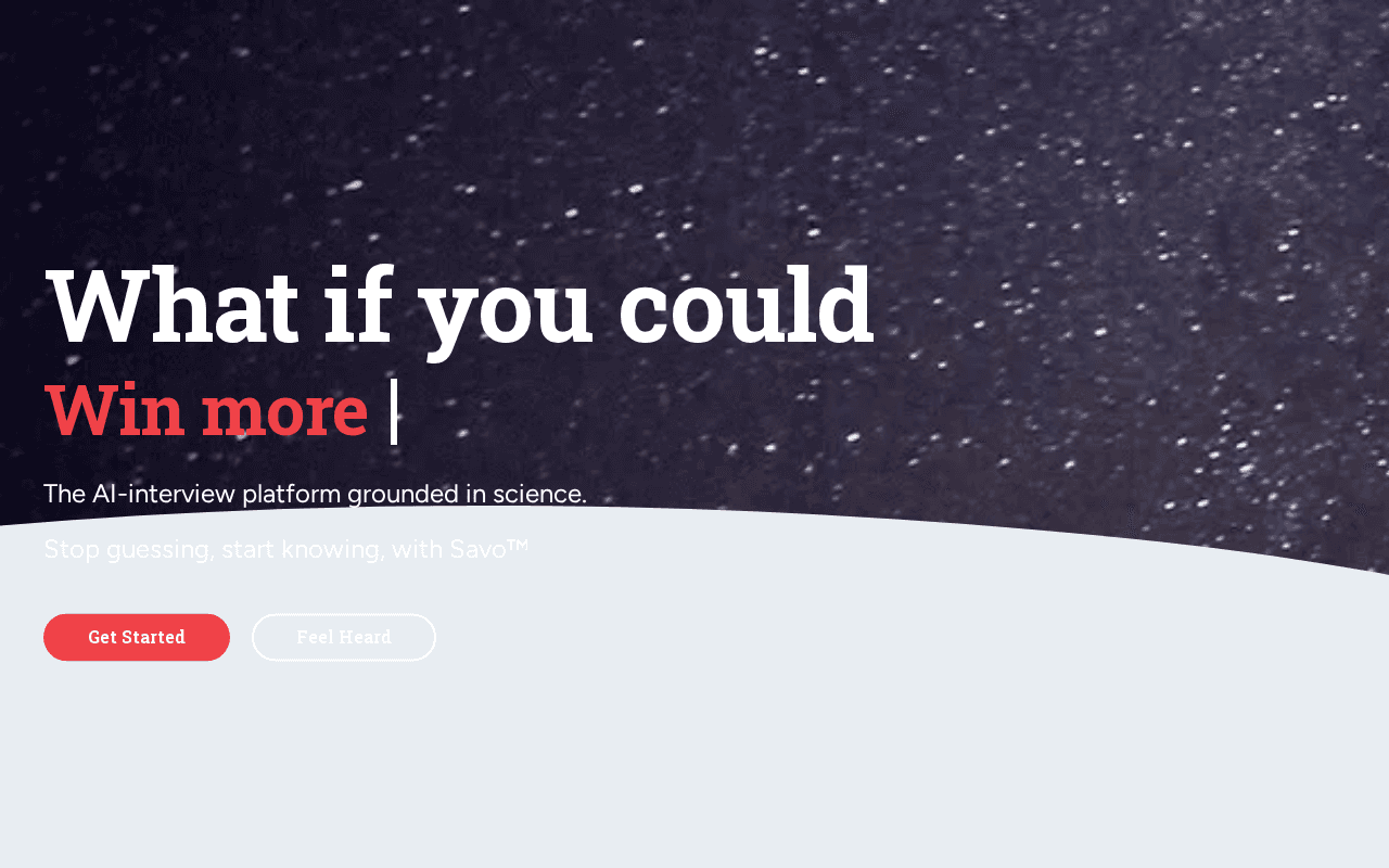 Screenshot of savo.ai