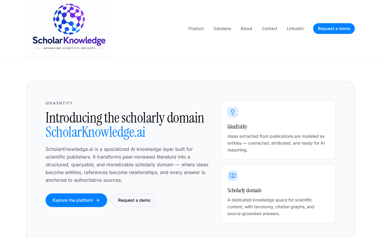 Screenshot of scholarknowledge.ai