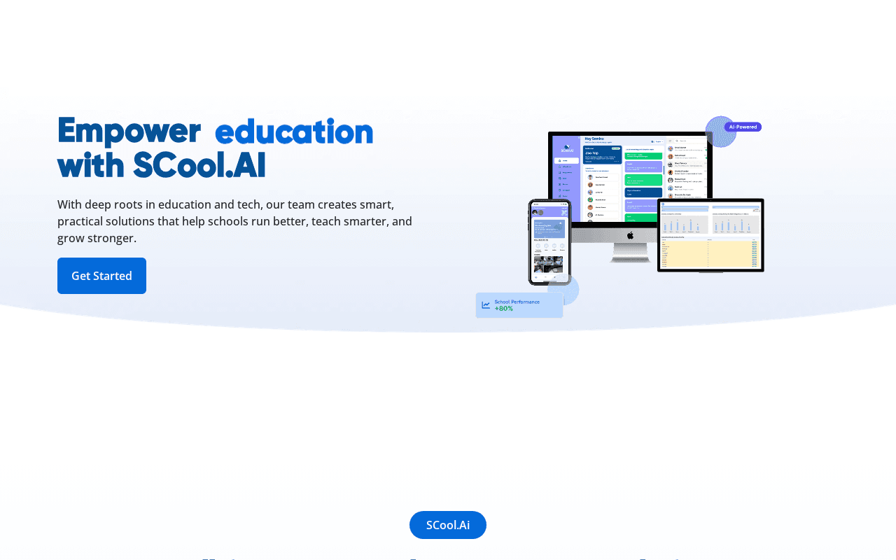 Screenshot of scool.ai