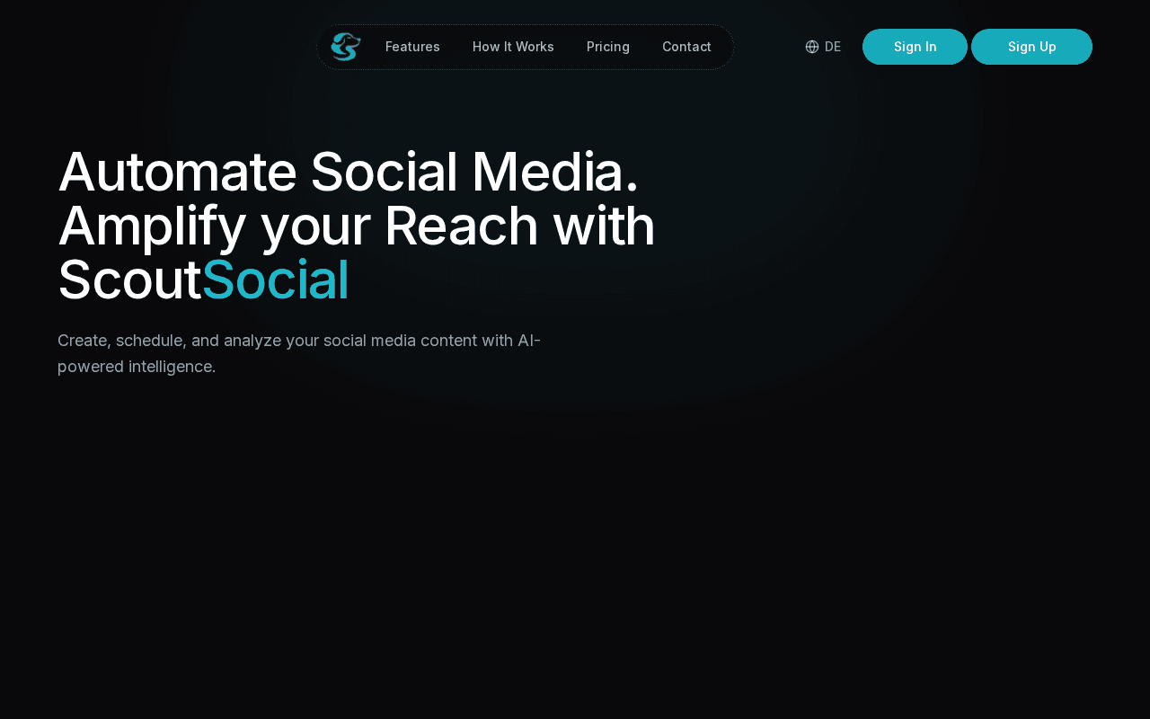 Screenshot of scoutsocial.ai