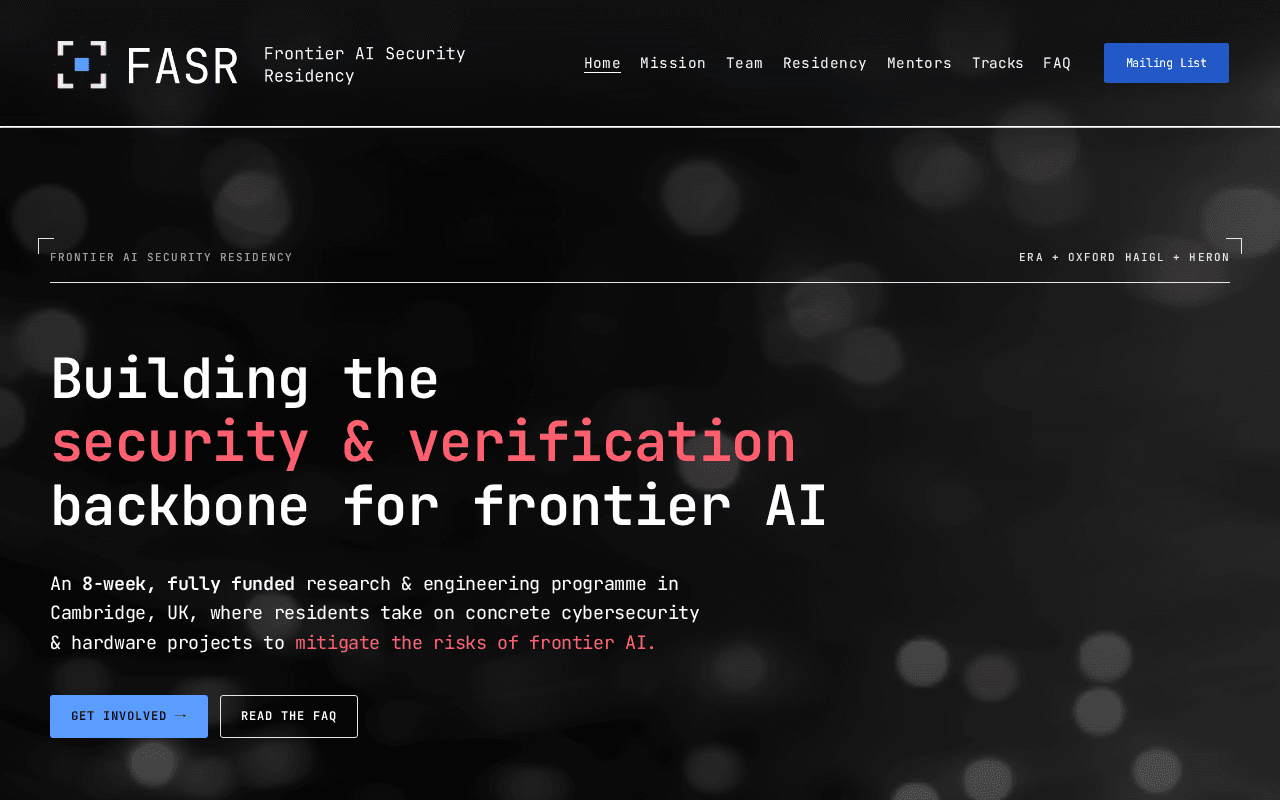 Screenshot of securefrontier.ai