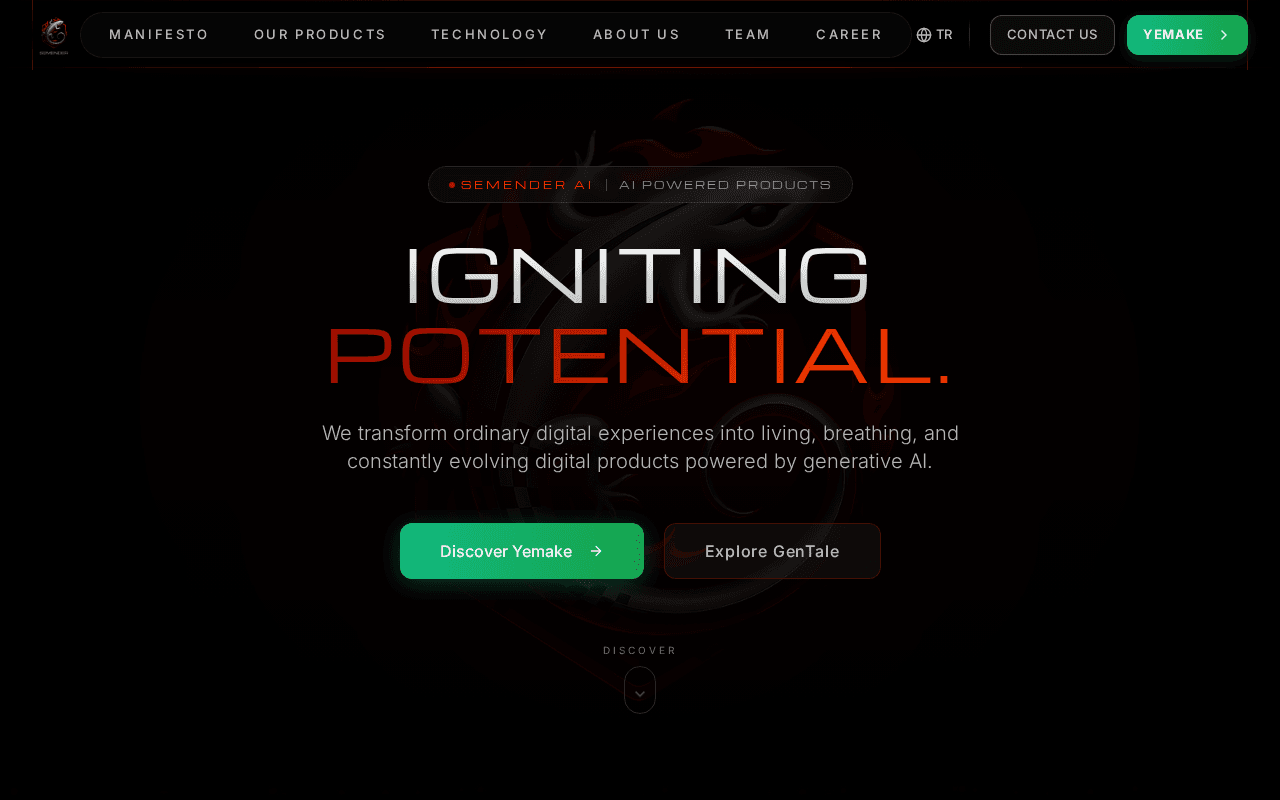 Screenshot of semender.ai