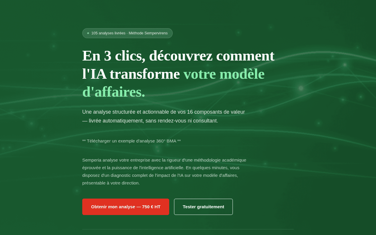 Screenshot of semperia.ai
