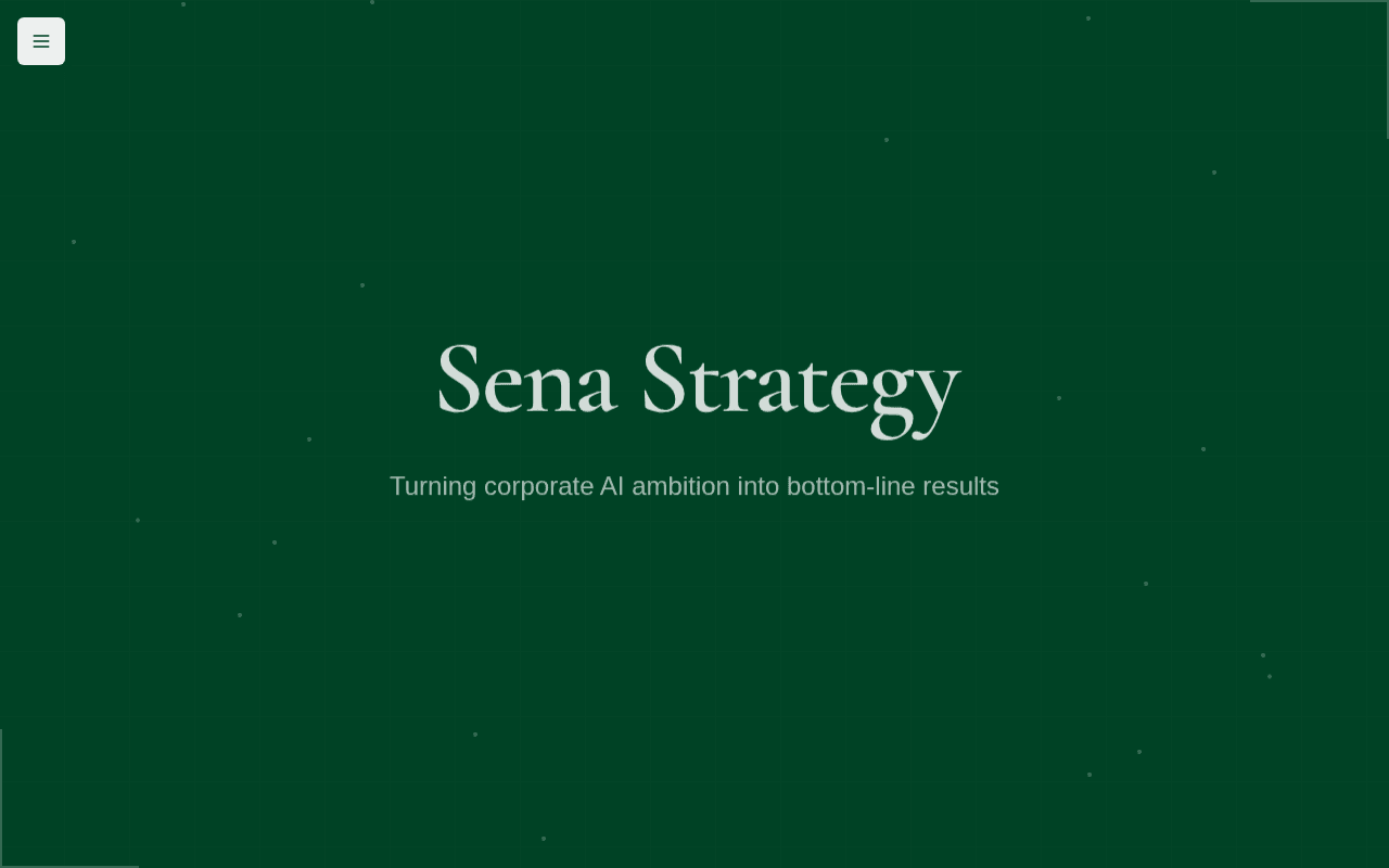 Screenshot of senastrategy.ai
