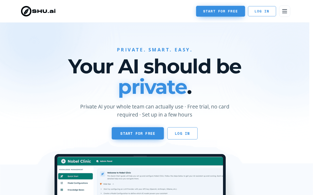 Screenshot of shu.ai