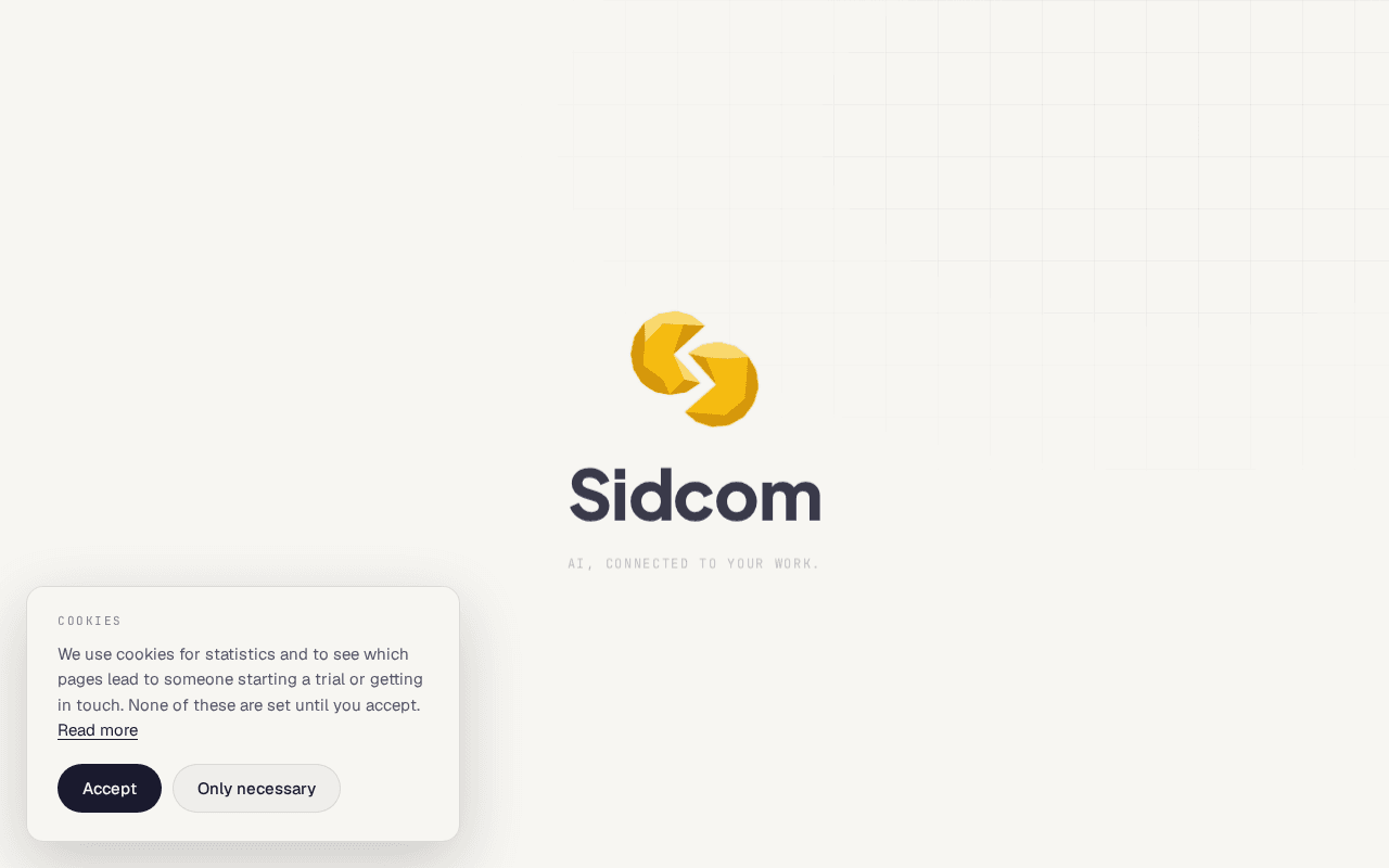 Screenshot of sidcom.ai
