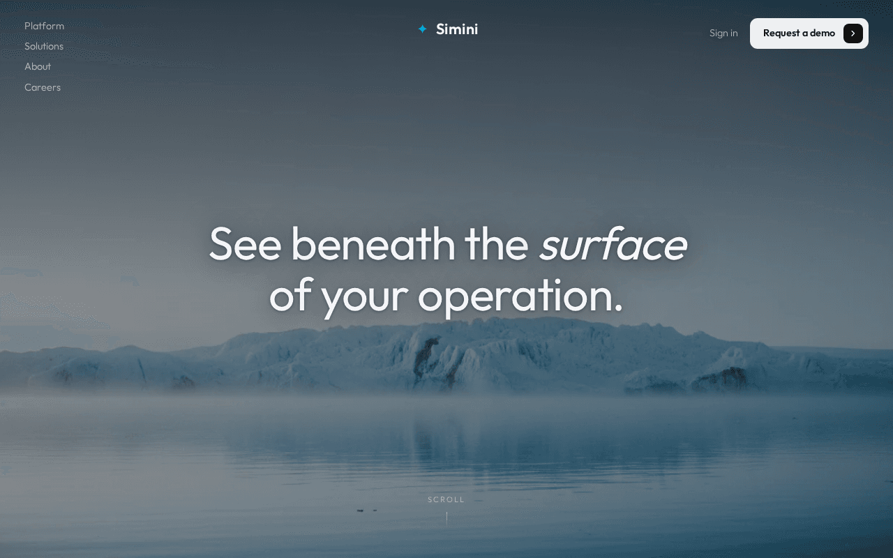 Screenshot of simini.ai