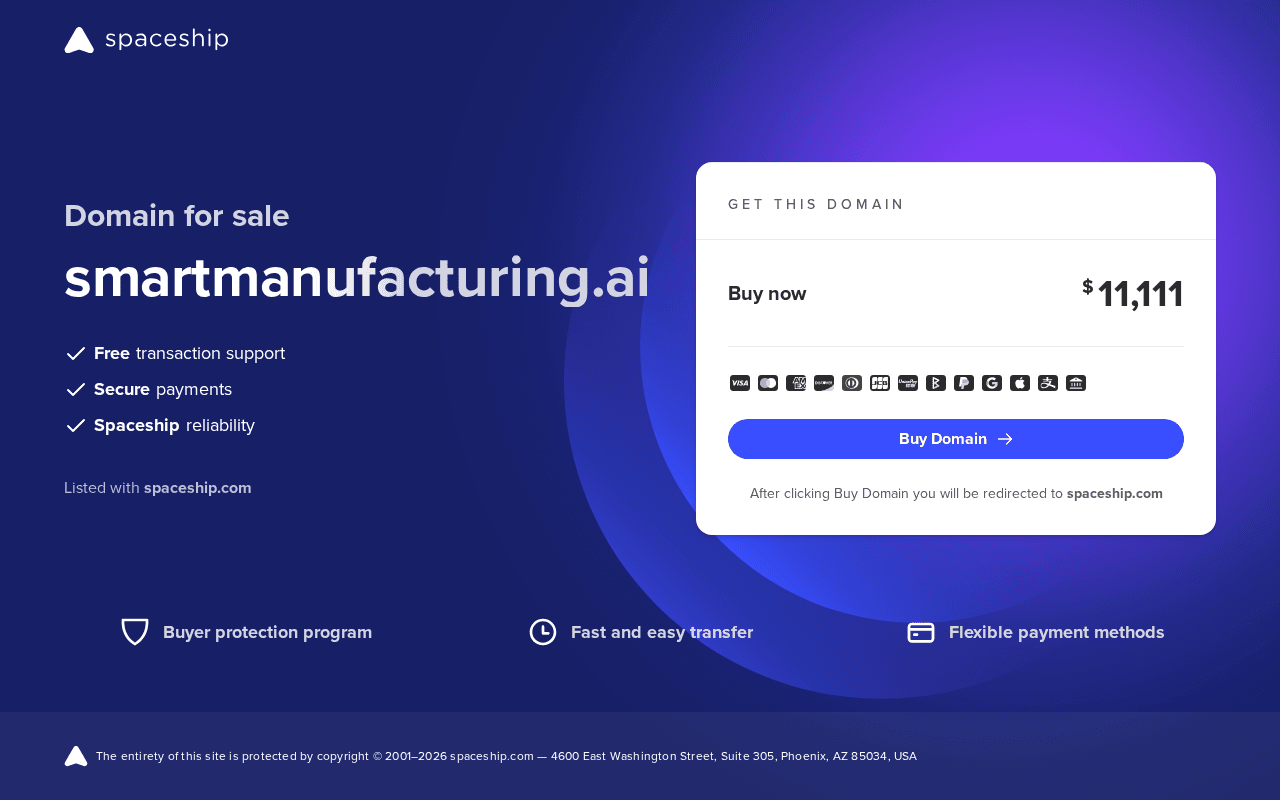 Screenshot of smartmanufacturing.ai