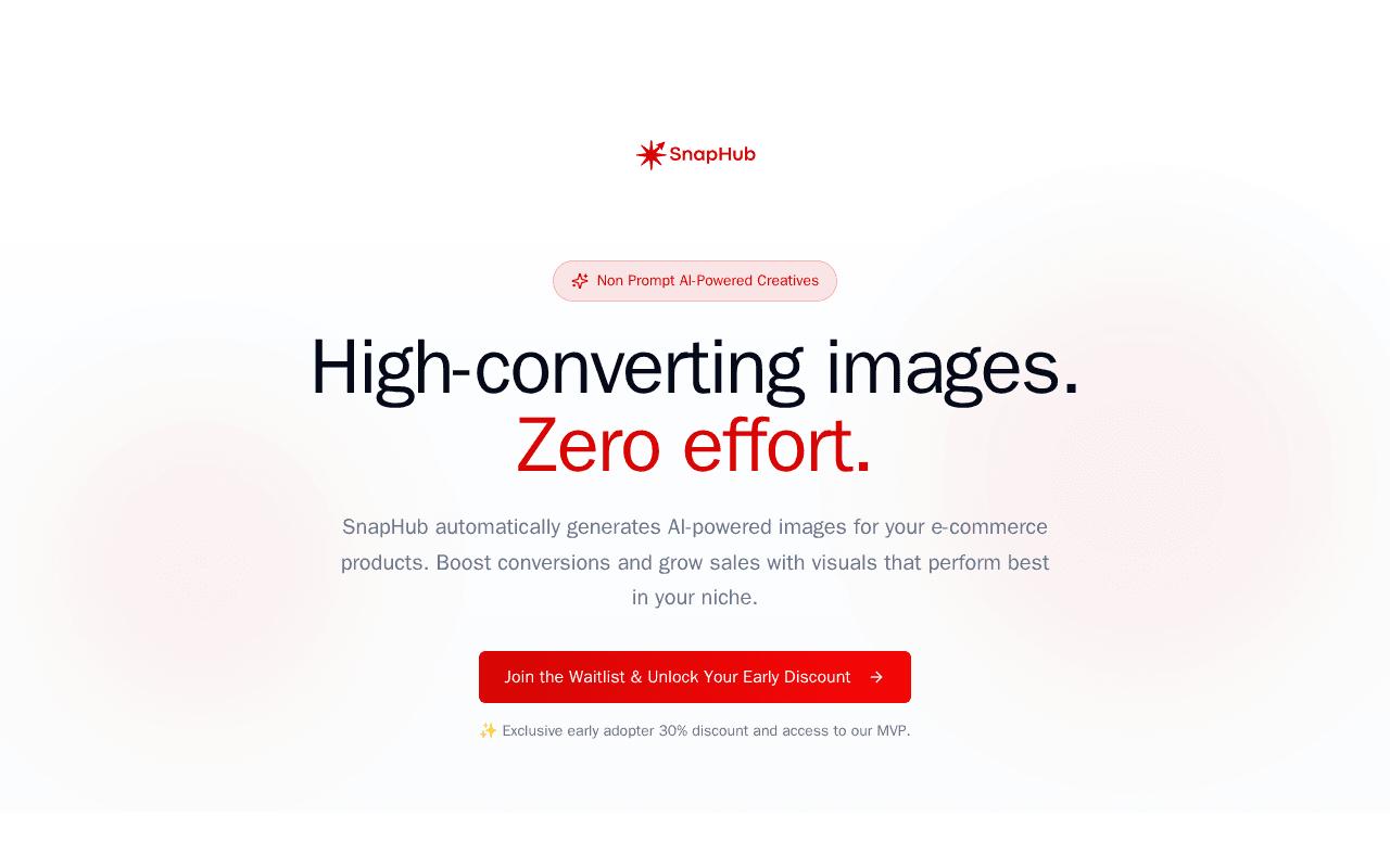 Screenshot of snaphub.ai