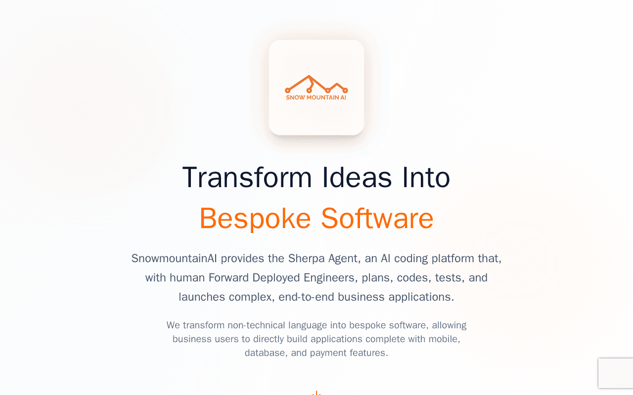 Screenshot of snowmountain.ai