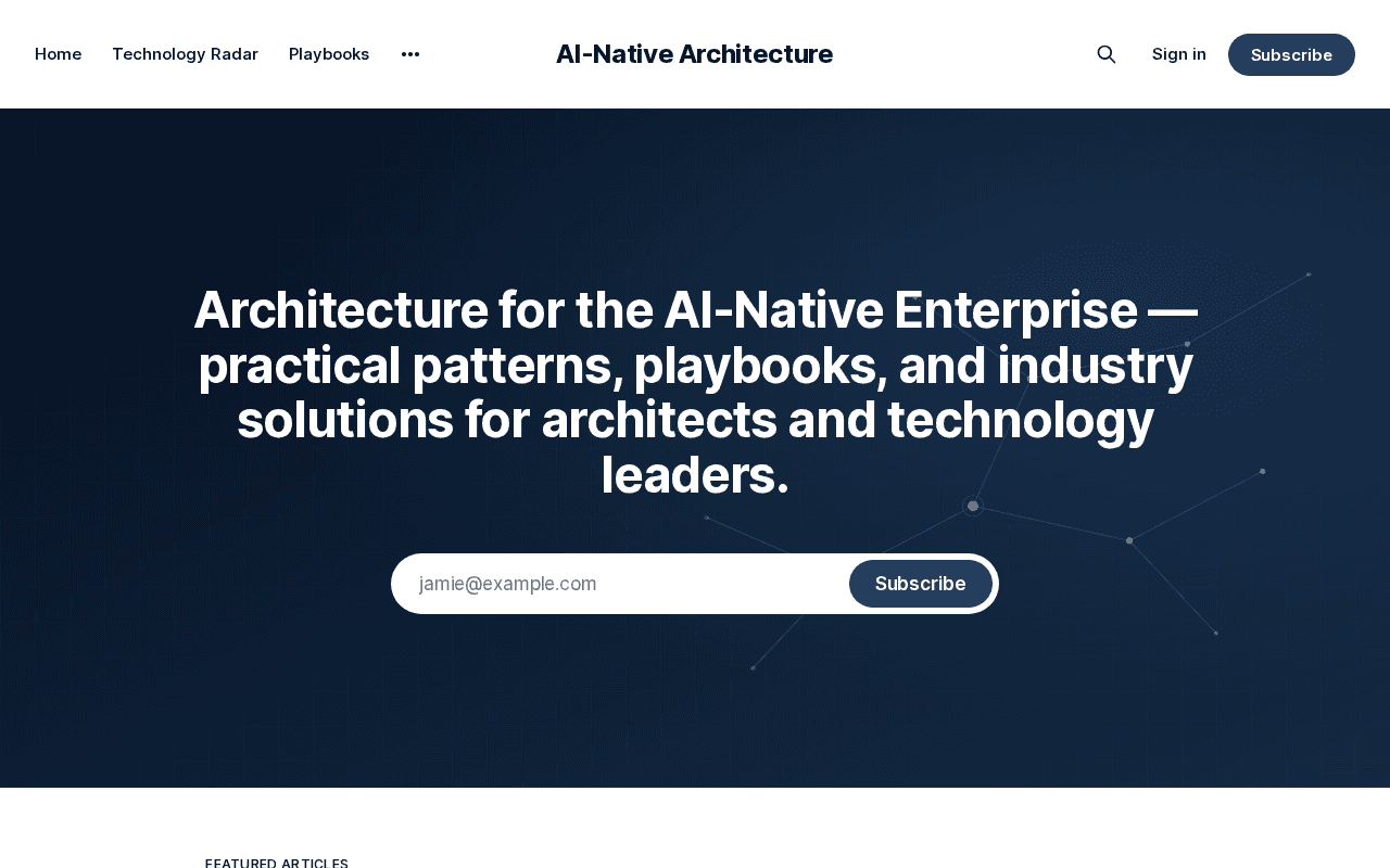 Screenshot of solutionarchitecture.ai