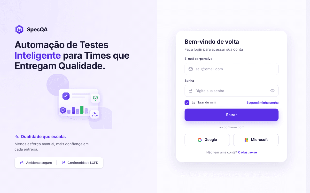 Screenshot of specqa.ai