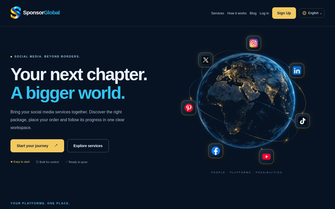 Screenshot of sponsorglobal.ai