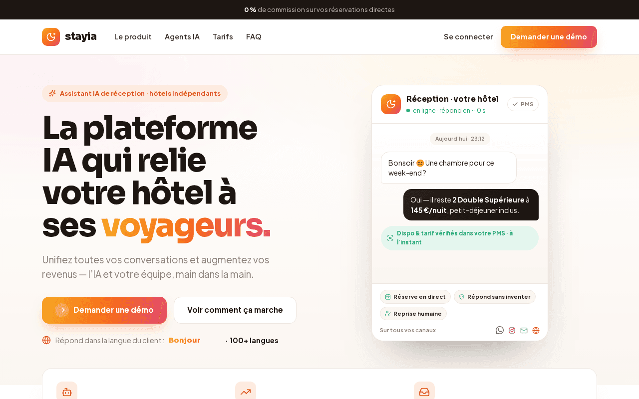 Screenshot of stayia.ai