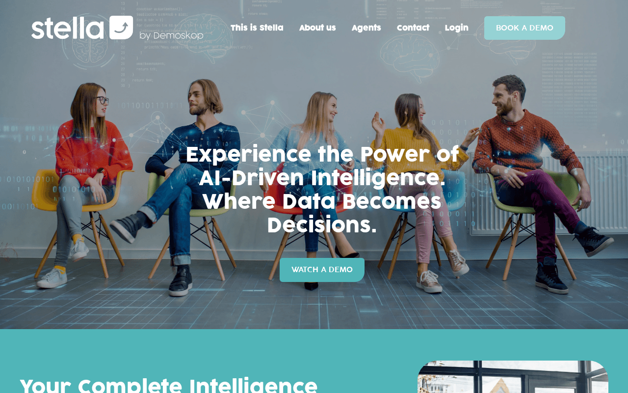 Screenshot of stellaresearch.ai