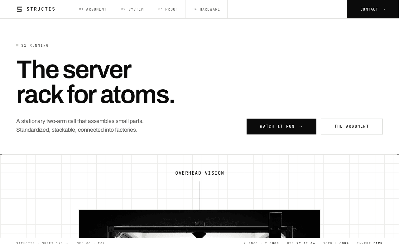 Screenshot of structis.ai
