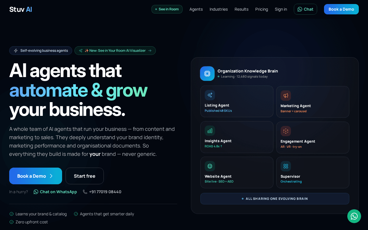 Screenshot of stuv.ai