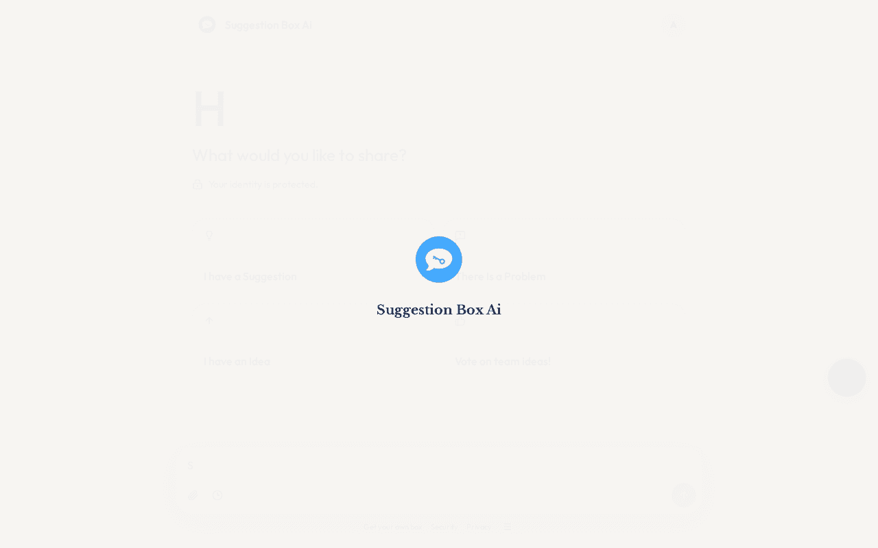 Screenshot of suggestion-box.ai