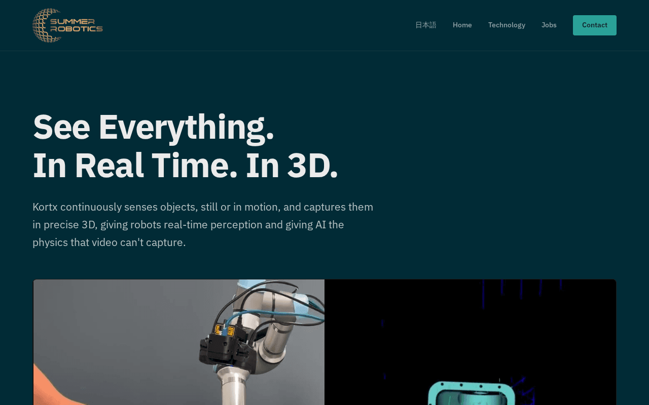 Screenshot of summerrobotics.ai