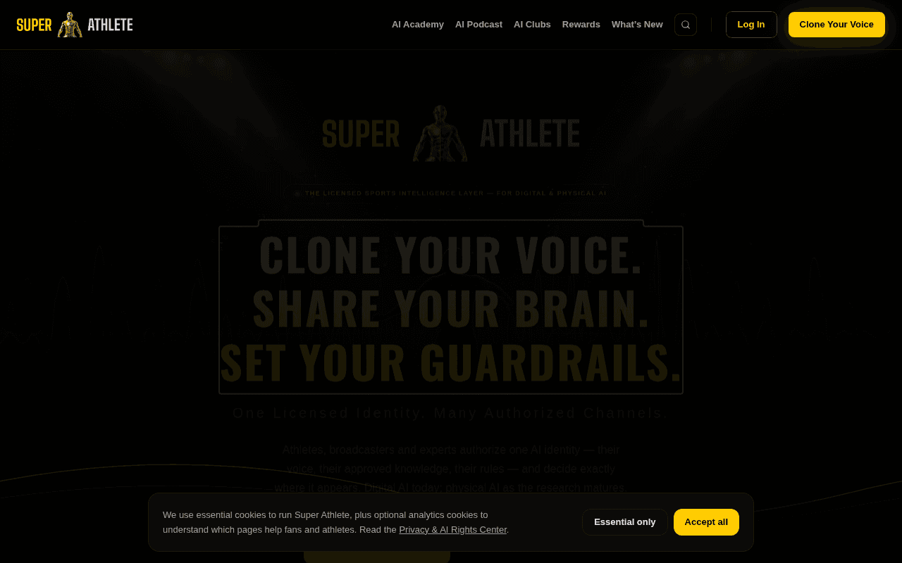 Screenshot of superathlete.ai